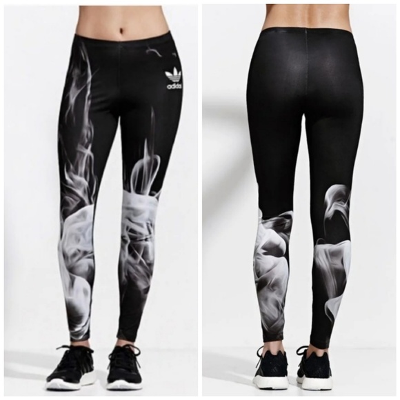 adidas Pants - Rare🖤 Adidas Smoke Rita Ora Leggings M